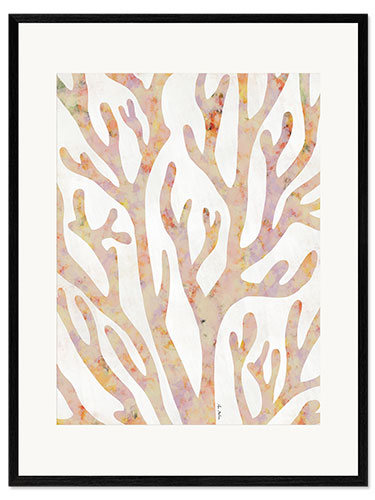 Impresión de arte enmarcada Marine coral