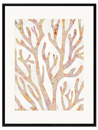 Impresión de arte enmarcada Marine coral