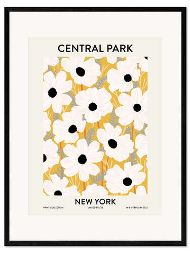 Impressão artística com moldura Central Park New York
