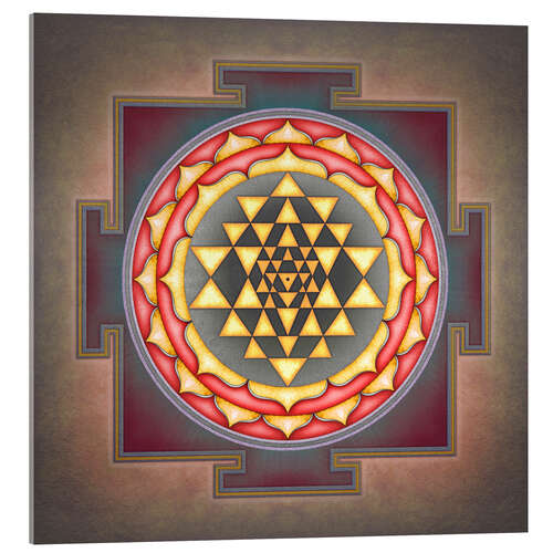 Acrylglas print Sri Yantra VII-XV