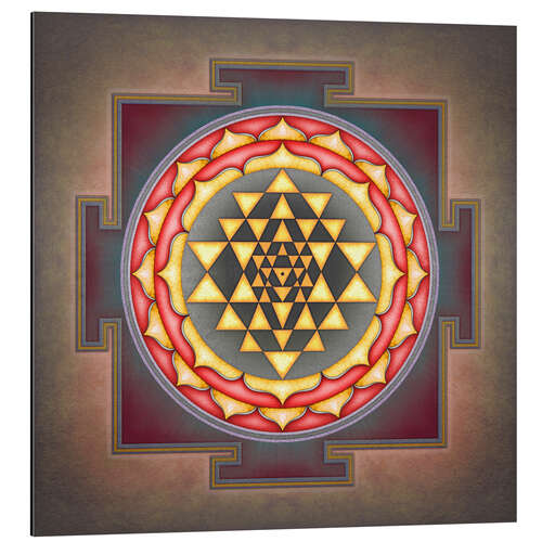 Tableau en aluminium Sri Yantra VII-XV