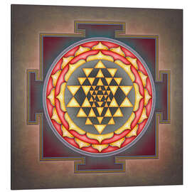 Aluminium print Sri Yantra VII-XV