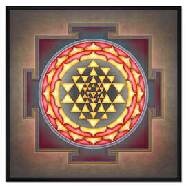 Gerahmter Kunstdruck Sri Yantra VII-XV