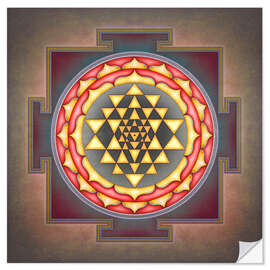 Wandsticker Sri Yantra VII-XV