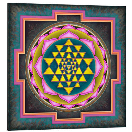 Quadro em alumínio Intuition Sri Yantra V