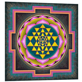 Hartschaumbild Intuition Sri Yantra V