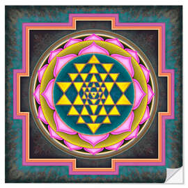 Selvklebende plakat Intuition Sri Yantra V