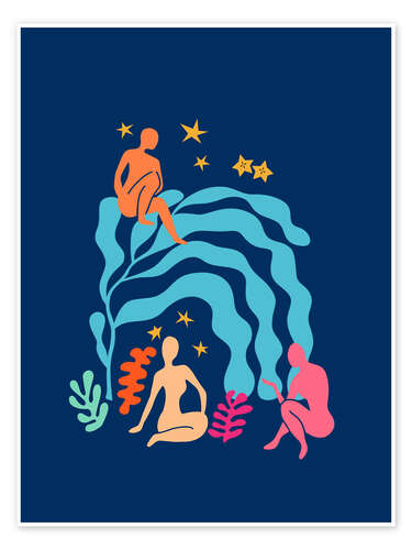 Poster Nachtgarten