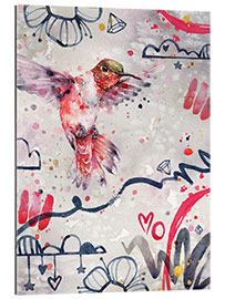 Galleriprint Dramatic red Hummingbird