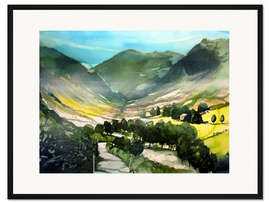 Gerahmter Kunstdruck UK Lake District, Eskdale