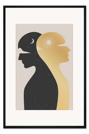 Gerahmter Kunstdruck Tag und Nacht