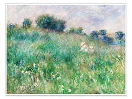Wandbild  Wiese, 1880 - Pierre-Auguste Renoir
