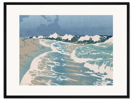 Gerahmter Kunstdruck Wellen