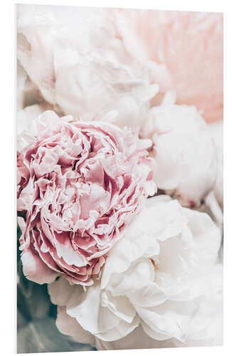 Tableau en PVC Delicate peonies