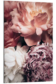 Magnettafel Pfingstrosenblüten