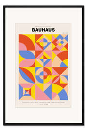Gerahmter Kunstdruck Bauhaus Nr. 7