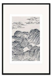 Gerahmter Kunstdruck Hohe Wogen