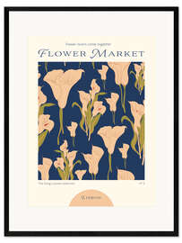 Plakat artystyczny premium w ramie Flower Market Lisbon