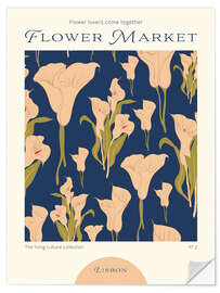 Selvklebende plakat Flower Market Lisbon