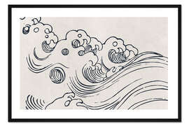 Gerahmter Kunstdruck Flut II