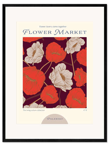 Framed art print Flower Market Palermo