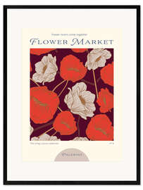 Plakat artystyczny premium w ramie Flower Market Palermo