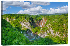 Canvas print Veliki Slap Waterfall in Plitvice Lakes National Park