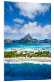 Galleritryck Bora Bora Atoll looking towards Mont Otemanu