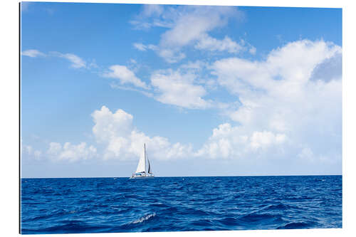 Stampa su plexi-alluminio Sailboat in the South Pacific