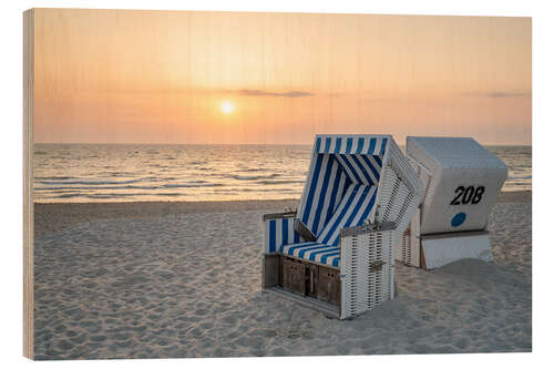 Trebilde Sunset at the North Sea beach on Sylt