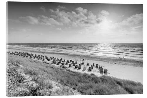 Acrylic print Holidays on the North Sea beach on Sylt