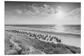 Foam board print Holidays on the North Sea beach on Sylt