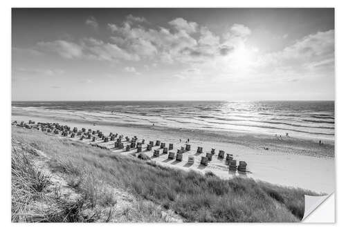 Wall sticker Holidays on the North Sea beach on Sylt