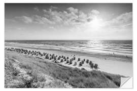 Autocolante decorativo Holidays on the North Sea beach on Sylt