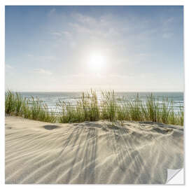 Selvklebende plakat Dunes On the Beach II