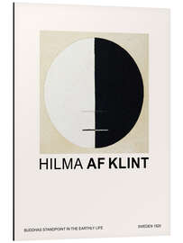 Aluminiumsbilde  Buddhas Standpoint in the Earthly Life - Hilma af Klint