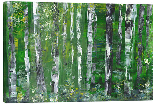 Quadro em tela Glade with birches