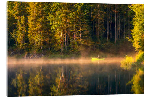 Quadro em acrílico A calm morning at the lake