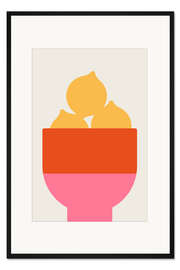 Gerahmter Kunstdruck Zitronen