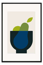 Gerahmter Kunstdruck Birnen