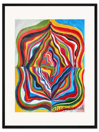 Gerahmter Kunstdruck Kreise VI