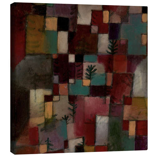 Canvas print Redgreen and Violet Yellow Rhythms