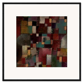 Innrammet kunsttrykk Redgreen and Violet Yellow Rhythms