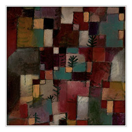Kunstwerk  Redgreen and Violet Yellow Rhythms - Paul Klee