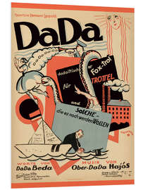 Foam board print Dada - music announcement