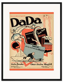 Gerahmter Kunstdruck Dada - Musikankündigung
