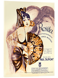 Acrylic print Rosita - sheet music