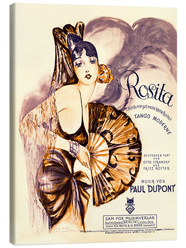 Canvas print Rosita - sheet music