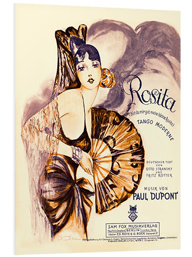 PVC print Rosita - sheet music