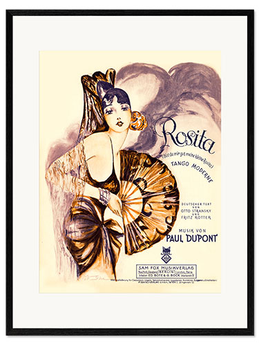 Framed art print Rosita - sheet music